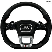 Σπορ τιμόνι Carbon S line για Audi A1 A3 A5 A6 A7 A8 TT Q3 Q5 Q6 Q7 Q8 - 0229 - Sellzone.bg Σπορ τιμόνι Carbon S line για Audi A1 A3 A5 A6 A7 A8 TT Q3 Q5 Q6 Q7 Q8 - 0229